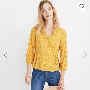 Madewell Marigold Eyelet Blouse